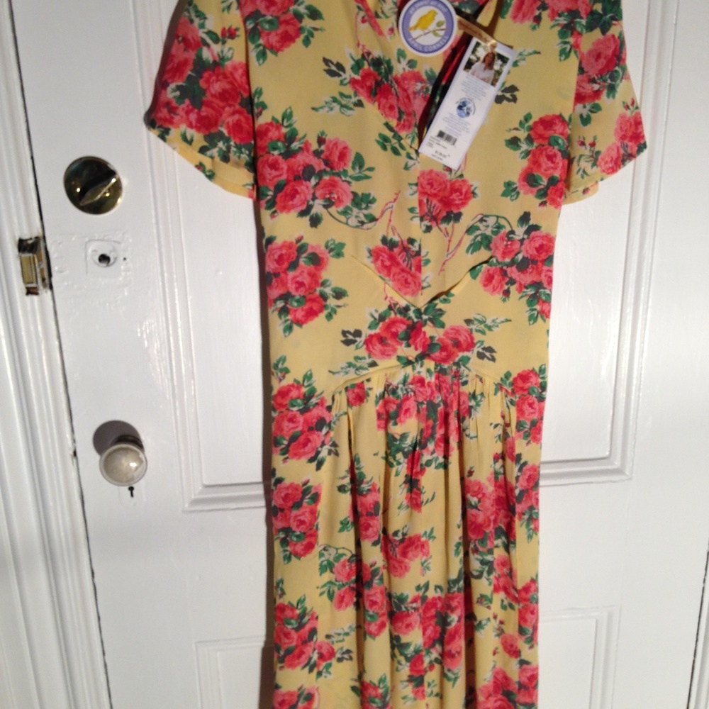 Victorian Style Floral Summer Dress